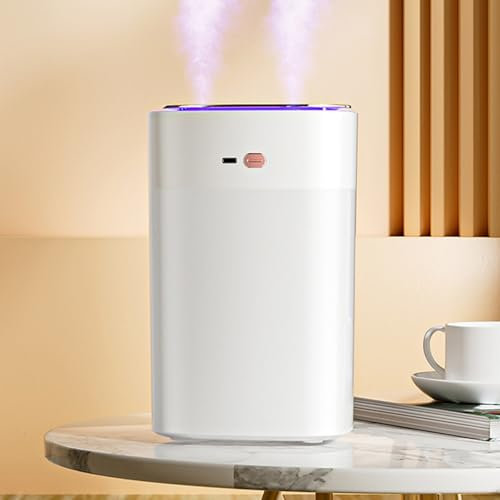 acfeco Luftbefeuchter für Große Räume, Humidifier Schlafzimmer 1.3L, Raumbefeuchter mit 7 Farben Nachtlicht, Diffuser Luftbefeuchter, Automatische Abschaltung, für Kinderzimmer Schlafzimmer