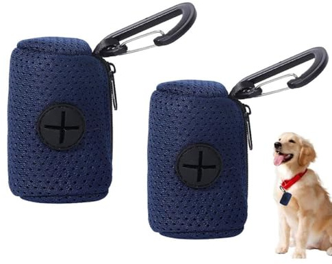 PANYIXUAN 2 Piezas Portabolsas Para Perros, Portabolsas Para Correa de Perro, Dispensador de Bolsas Para Perros, Bolsas Para Caca de Perro, Portabolsas Para Caca de Perro