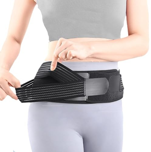 Sacroiliac Support Belt for Men and Women, Adjustable SI Belt Back Support, Hip Compression Wrap, Back Support Belt for Lower Back, Pelvic, Sciatica Pain Relief, Lumbar Stability, Hip Brace for SI Joi