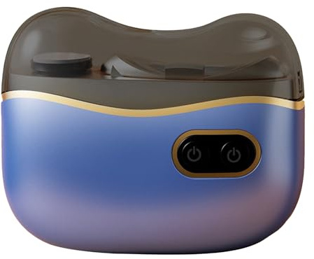 Cortaúñas eléctrico y pulidor de uñas automático con luz LED (azul)