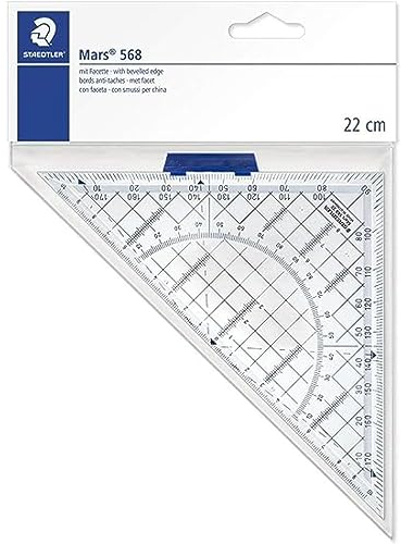 Staedtler 568 35 Squadra da 22 cm, Acrilico