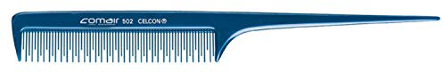 Comair 7000354 Stielkamm 502 mit Toupierzahnung Profi-Line, blau