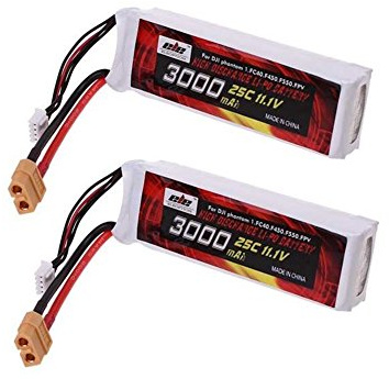2 x batterie Lipo DJI Phantom 1 CX-20 FC40 per quadricottero 3000 mAh 11,1 V 3S 25C