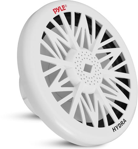 Pyle PLMRW10 Passive subwoofer 250W Blanc subwoofer/caisson de basses - Subwoofers/caissons de basses (250 W, Caisson de basse passif, 25 - 2500 Hz, 500 W, 93 dB, 4 Ohm)