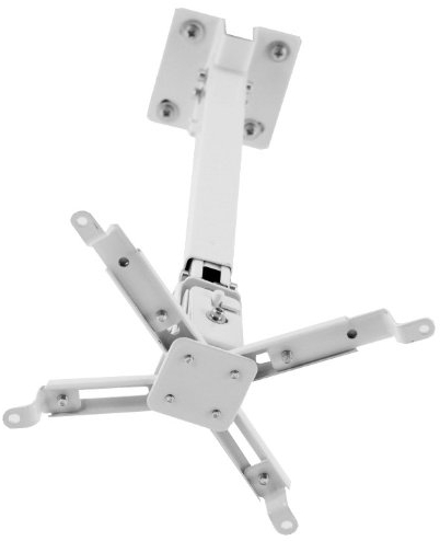 Brateck Supporto da soffitto per videoproiettore, bianco per Panasonic PT-AX200E