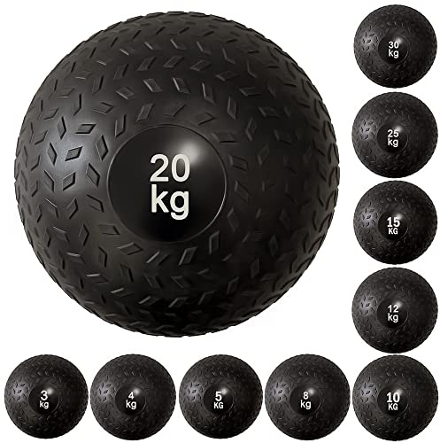 NORTHERN Fitness Slam Ball Weights Medicine Ball Heavy Duty Rubber Power Strength Training Fitness Gym Home Workout Equipment Core Ab Exercises Bootcamp MMA Boxing 3KG, 5KG, 10KG, 15KG, 20KG, 25KG
