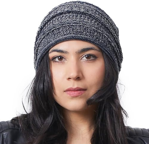 CHARM Berretto Maglia Estivo Leggero Lungo - Slouch Cotone Hipster Beanie Cappello Chimio Marino