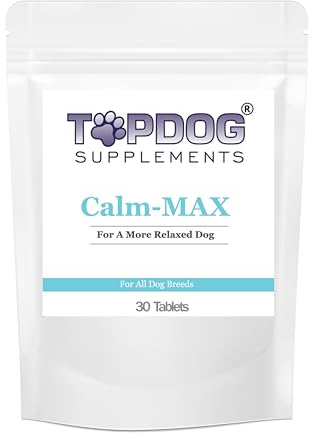 Calm-MAX Dog Calming Tablets Supplement Stress Anxiety Hyperactivity Relief UK