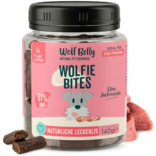 Wolf Belly - Biscotti per Cani 91% Manzo (80 pz) Senza Cereali
