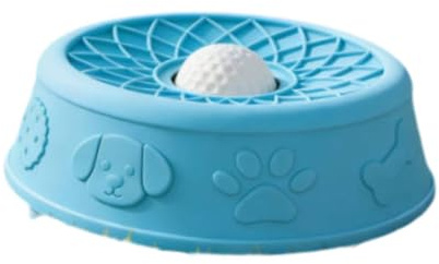 predolo Lick Bowl for Dogs, Creative Feeding Bowl with Grazing Brake, Lick Toy for Small And Medium-sized Dogs And Cats, Blue