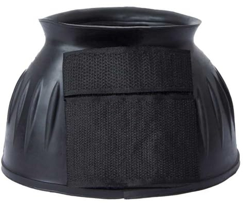 HORZE No Turn Heavy Duty Bell Boots - Black - L