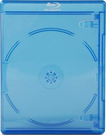 Viva Elite Lot de 10 boîtiers simples pour disques Blu-ray avec une tranche de 11 mm et un manchon extérieur pour maintenir l'illustration incrustée.