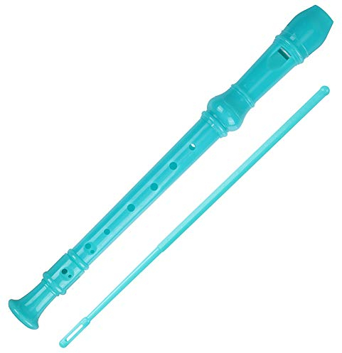 Sopran Recorder Flöte Flauta Blockflöte aus Kunststoff Griffweise Deutsche Musikalische Recorder 8 Löcher Set in C mit Tasche, Flötenwischer für Kinder Sopran Anfänger