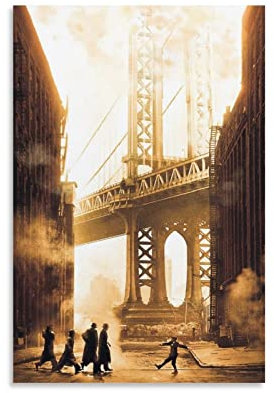 Filmposter Once Upon A Time In America, Vintage-Stil, dekoratives Gemälde, Leinwand, Wandkunst, Wohnzimmer, Poster, Schlafzimmer, Gemälde, 40 x 60 cm