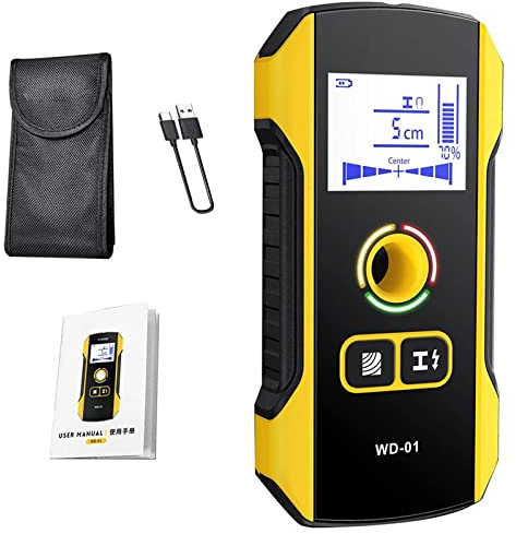 DAZZLEEX WD-01 Escáner de pared, detector de pared multifunción para encontrar bloques de madera/metales/cable