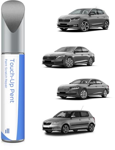 Stylo de retouche 9J9J /F8J Gris Anthracite métallisé Compatible avec Skoda Correspondance exacte des éclats et des Rayures