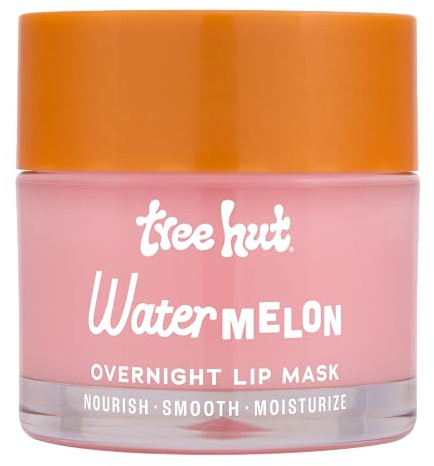 Tree Hut Watermelon Overnight Lip Mask, Hydrating Lip Treatment, Leave On Overnight for Soft, Smooth Lips, 0.6 oz