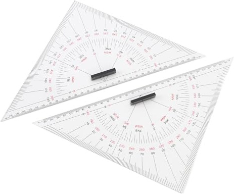 ANGGREK Diagram Ritning Av Triangellinjal, Navigation Parallell Linjal 300mm Akrylutarbetningsverktyg för Båtbåtar