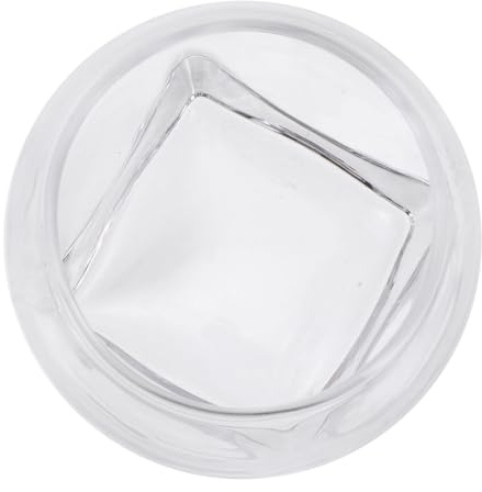 UTHCLO Tazza Creativa per Smoothie e Dessert Bicchiere Multifunzione per Vino Design Unico con Base Quadrata Stabile