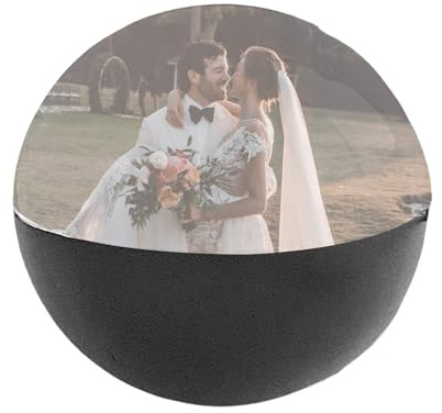 Teksome Bola de memoria, reproductor de video con bola de Cristals de 2.7, pantalla digital personalizada, videos y fotos para subir, regalo DIY para aniversarios y cumpleaños