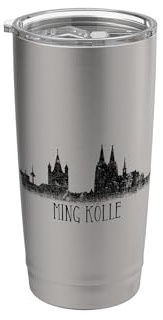 Colonia Skyline Ming Kölle Il mio amante della cattedrale di Bicchiere termico in acciaio inox doppia parete