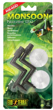 Exo Terra Monsoon Nozzles, Sprühdüsen für die Exo Terra Monsoon Beregnungssysteme, 2er Pack