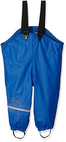 CareTec Unisex Kids Overall - Pu W. Fleece Rain Trousers, Oceanblue (706), 18-24 Months UK
