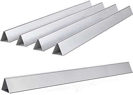 LOKHING 7540 7539 Flavourizer Bars ersättning för Weber Genesis 300-serien, E310, E320, S310, S320 Flavourizer, med sidostyrning, 5-pack doftstänger av rostfritt stål