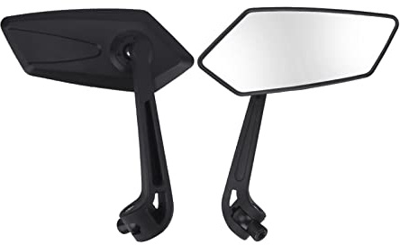 manillar espejo Para Cafe Para Racer Accesorios Motocicleta Espejo Extremo Manillar Espejos Retrovisores Motocicleta Espejos Laterales Ajustables Negro Motocicleta Espejo Retrovisor