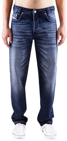 Picaldi® Zicco 472 Jeans | Loose & Relaxed Fit | Karottenschnitt Hose | Lässig & Locker Geschnitten (W32/L32, Tansanit)