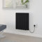 Warmehaus 1500W Electric Ceramic Radiator with Smart WIFI Connection, 5 Fins Portable Electric Heater, Daily & Weekly Timer Function,OPen Window Function, Aluminium Free Standing or Wall Mounted Black