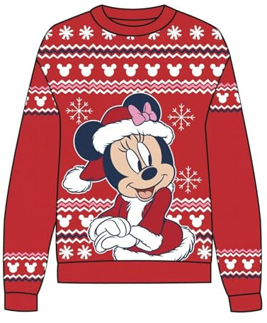 CERDÁ LIFE'S LITTLE MOMENTS | Jersey de Punto Navideño Minnie Suéter Navidad Disney - Jersey Navidad Disney Diseño Festivo de Minnie Mouse