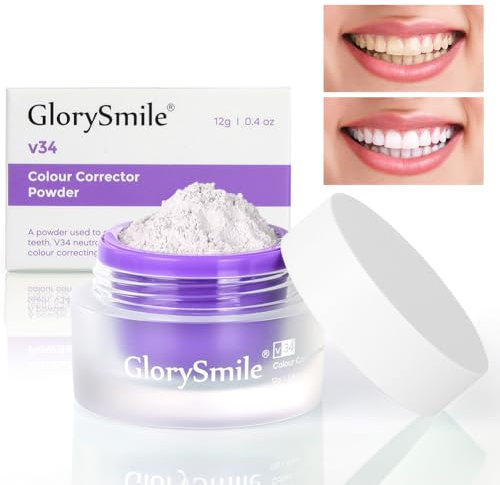 OFFCUP Sbiancante Denti, V34 12g Polvere Sbiancante per Denti, Polvere Sbiancamento Denti Teeth Whitening Powder per Sbiancare e pulizia dei denti e Alito Fresco