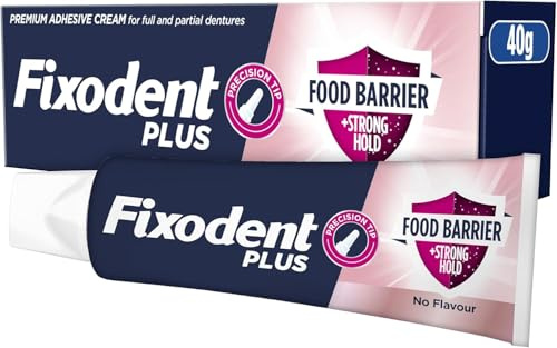 Plus Best Food Seal Premium Denture Adhesive Cream 40g – 10x Stronger Hold, Flavour-Free Formula, Superior Food Seal, Cushions Gums, Ideal for Full & Partial Dentures | SterlingSquare