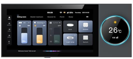 Rastapulz Tuya panelkontroll WLAN-zigbee enheter Tuya Zigbee-Gateway inbyggd 6-Nspanel Tuya smart hemkontrollpanel B