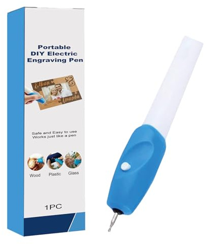 Penna per incisione – penna rotante per incisione, multifunzione | Macchina per incisione di precisione per vetro, metallo, legno, pelle, pietra, resina, fai da te, arte, hobby, officina, uso