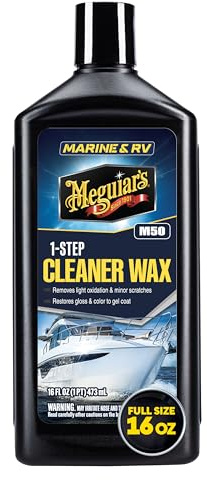 Meguiar's M5016 Marine RV Cleaner Wax One Step liquid Wachs, 473ml