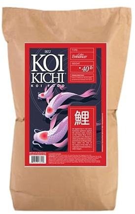 IKU KOI KICHI Color Enhancer Koi Fish Food, 40-Pound