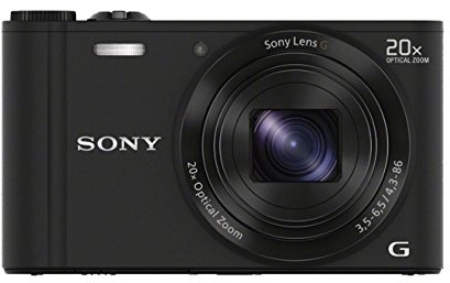 Sony DSC-WX300B Appareils Photo Numérique, Capteur CMOS Exmor, 18.2 Mpix, Zoom Optique 20x - Noir