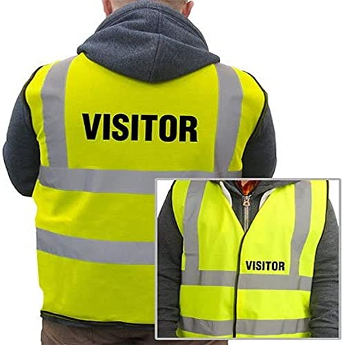 VSafety XL-Visitor Basic High-Visibility Safety Vest, X-Large, Yellow