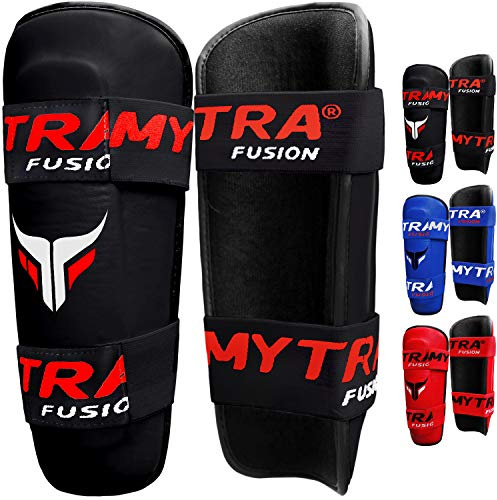Mytra Fusion Shin Pads (Black, L/XL)