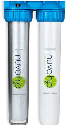 NuvoH2O Home Duo Water Softener + Taste Filter System – Water Conditioner & Taste Filter for Your Entire House