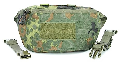 Hüfttasche Modular 1,8L mit MOLLE, abnehmbarem Gurt, Klettflausch, Karabiner und Rückfach für Ballistik – robuste Gürteltasche für Beruf, Freizeit, Outdoor, Taktik, Militär, Survival, Adventure