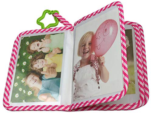 Álbum de Fotos de Bebé Álbum de Fotos de Tela Suave Primer álbum de Fotos Regalo el Bebé Es Mi Primer álbum Familiar Álbum de Fotos de Tela Suave Primer álbum de Fotos Regalo para Niños(rojo)