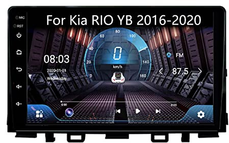 Sistema de navegación por satélite para automóvil con Pantalla táctil Dual de 9 Pulgadas, cámara de Respaldo Apple CarPlay para K-IA Rio YB 2016-2020 Plug and Play Android10 2Din Radio de navegac