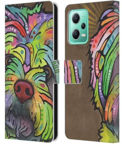 Head Case Designs Offizielle Dean Russo Amy Hunde 3 Leder Brieftaschen Handyhülle Hülle Huelle kompatibel mit Xiaomi Redmi Note 12 5G