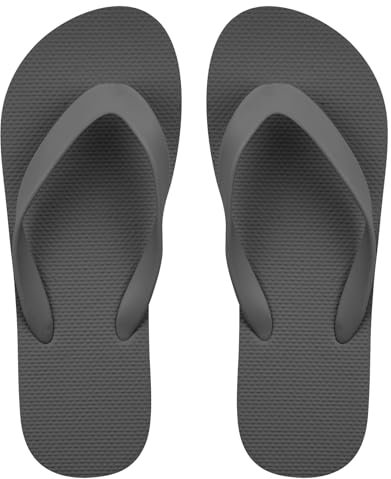 Aomig Unisex Flip Flops Surfen Zehentrenner Toe Split Flip Flops Damen Herren Thong Sandals Bequeme Flip Flop Bathing Shoes Sommerstrand Dusche Schwimmen Sandalen Täglich Beach Pool (Grau,EU:41/42)