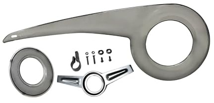 SZLIFE Carter de chaîne de vélo de Loisir, Coque 38-40 Dents, Installation Facile, Protection du pédalier, Composants de vélo, Noir Transparent