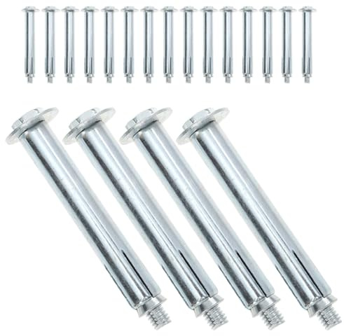 DOITOOL 20 pezzi Bulloni Ancoraggio in Ferro per Bump e Pareti Espansione Robusta Fissaggio Sicuro e Resistente per Garage e Strade