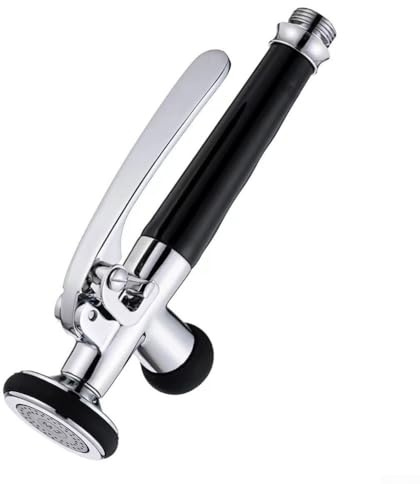 Pulvérisateur de pré-rinçage de qualité supérieure avec arrêt automatique, design pivotant et aérateur d'éclaboussures pour évier de cuisine et de salle de bain, tuyau en acier inoxydable avec raccord